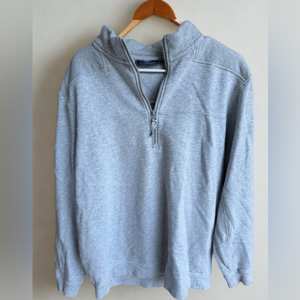 Vineyard Vines Gray Zip-Up Sweatshirt